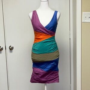 Nicole Miller Color Block Dress